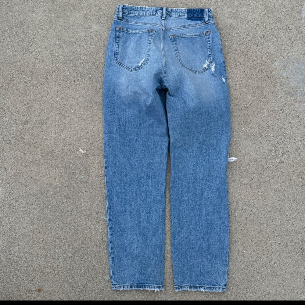 Abercrombie & Fitch The Dad High Rise Curve Love Jeans Distressed Women’s 10/31L - Picture 3 of 9